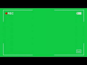 Cam recorder effect | Cam recorder | Green screen