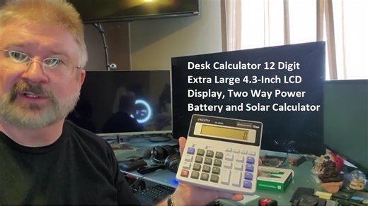 Watch Desk Calculator 12 Digit Extra Large 4.3-Inch LCD Display on Amazon Live