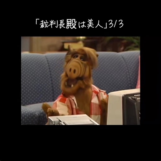 「裁判長殿は美人」3/3 #ALF #アルフ #エイリアン⁡ #alien #spacealien #宇宙人 ⁡ #americancomedy #americanTV⁡ #所ジョージ #メルマック⁡ #コメディドラマ #アメリカンコメディ⁡ #アメリカのドラマ #ドラマ #人形劇⁡ #テレビドラマ #TVドラマ #海外ドラマ⁡ ⁡ アメリカで1986年から1990年に放送していたコメディドラマ。⁡ 日本では1990年代前半〜後半にかけてNHK教育TVで放送していた。