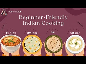 Simple Indian Thali | Dal, Sabji, Roti, Rice & Salad Recipe