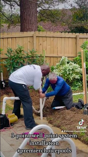 Well point system installation #premierchoicepools