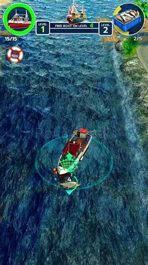 Boat Fishing | Boat Fishing Simulator Gameplay | Catching Big Fish in the Ocean! 🎣🚤 | Fishing Game