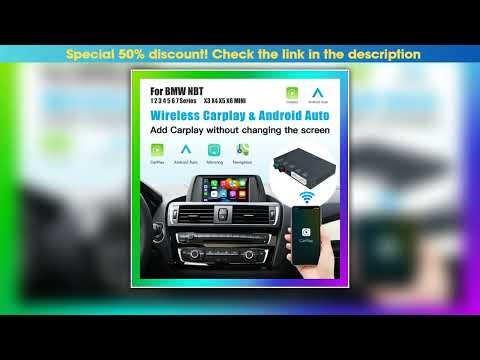 Wireless CarPlay Android Auto Decoder Box For BMW NBT F56 F26 F15 F16 F25 F01 F06 F07 F32 F33 F30