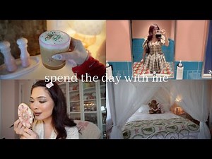 ASMR Spend The Day With Me | Vlog ♡ (christmas decor unboxing, grwm, date night & more)