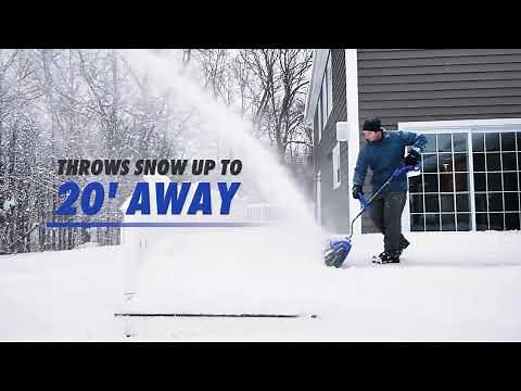Snow Joe 24V-SS13-MAX Cordless Snow Shovel Bundle In Action Demo