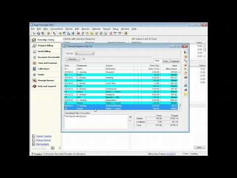 Sage Timeslips: Time Entry Methods