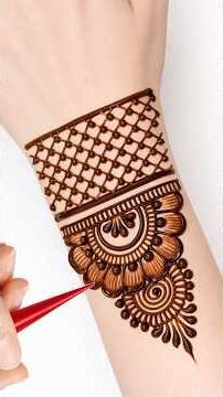 Simple Mehndi for Beginners ✨ #simplemehndi #henna #shorts