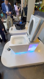 Innovative High-Tech Toilet! #toilet #plumbing #bathroomdesign #CES #tradeshow | BYOT