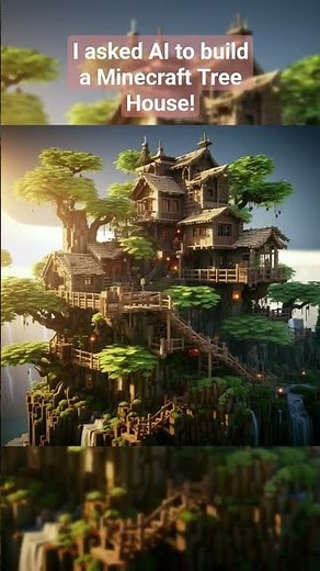 I asked AI to Build a Minecraft Treehouse