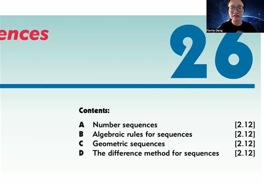 IGCSE Math Chap 26 - Sequence 数列