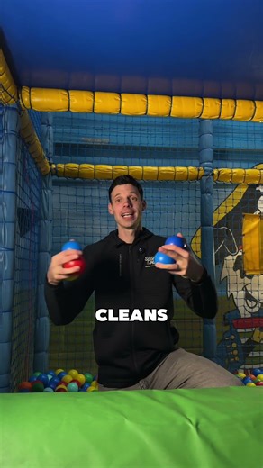 🟢 How do you clean a ball pit?