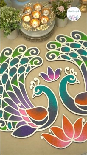 Introducing Kanak Mayur Rangoli - Royal Touch to your festive decor! #shorts #newlaunch #rangoli