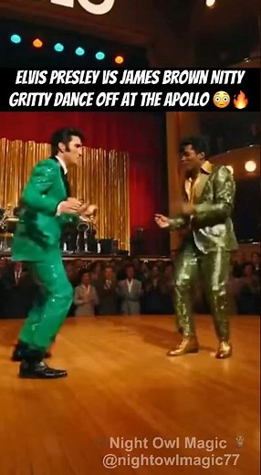 Elvis Presley vs James Brown NITTY GRITTY Dance Off at the Apollo 😳🔥 #shorts #viral #elvispresley