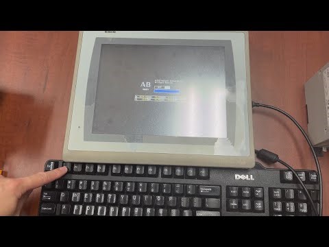 Allen Bradley Panelview Plus 7 Factory Default with a USB keyboard