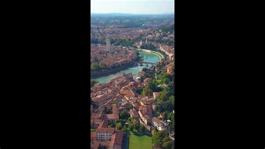 Verona: Drone Views of Shakespeare's Romeo & Juliet City.