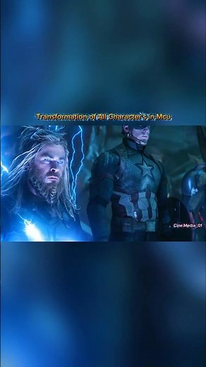 Transformation😱❤️‍🔥 of All Characters🥶 In Mcu🗿#avengers #mcu #shorts