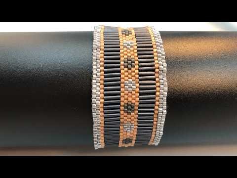 DIY Single Peyote Stitch Bracelet: Working with Tube Beads Step-by-Step 🛡️✨