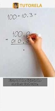Adding 100 + 10.3: Step-by-Step Solution #Math #DecimalFractions-Basic
