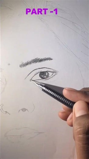 How to Draw a Girl’s Eye | Step by step Pencil Drawing (Part 1)