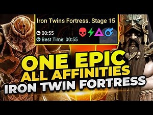 Geomancer SOLO Carries Iron Twins Fortress! Raid Shadow Legends #testserver