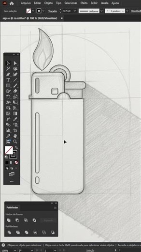 Tutorial rápido de Illustrator PT 10 #illustrator #tutorial #designer