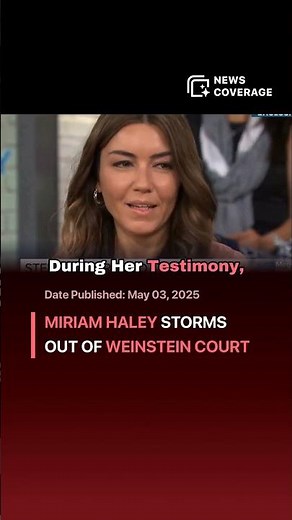 Harvey Weinstein accuser Miriam Haley storms out of courtroom #crime #law #crisis
