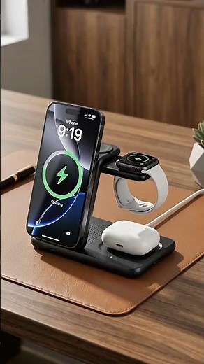 This 3-in-1 Charging Station Cleans Up Your Desk 🔋📱⌚