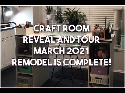 Craft Room Reveal and Tour- March 2021- The Remodel is Complete!