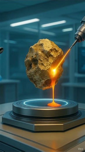 Gold Nugget Tested in a Lab