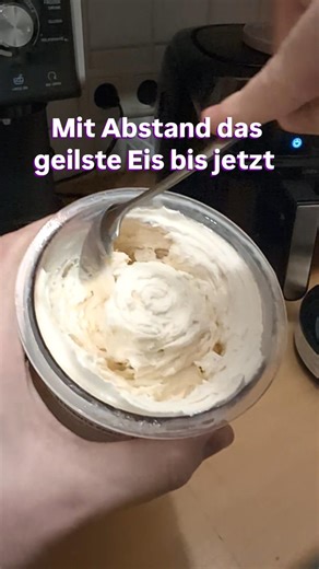 High Protein Malaga Eis ohne Alkohol #rezept #ninja #fitness #highprotein #weightloss