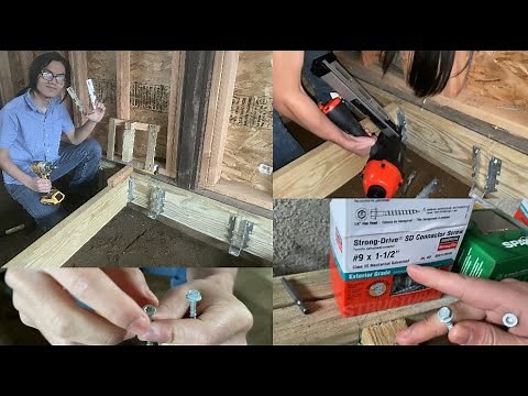 Joist Hangers: How To Install Flush w/ Top Of Ledger / Beam | Screws Or Nails? | Floating Deck Porch