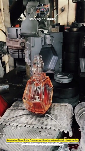 Automated Glass Bottle Forming machines impact productivity in packaging #machines