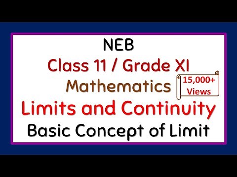 Class 11 Maths (NEB) || Limits and Continuity || Basic Concept Of Limit