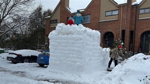 This giant snow fort is turning heads in Montreal