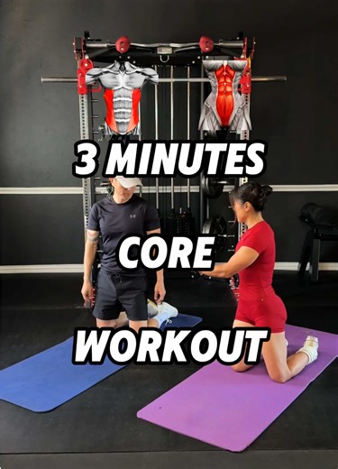 3-Minute Abs Workout at Home - Follow Along! Ready to feel the burn? #abs #core #homeworkout #workouttips #fitnesstips