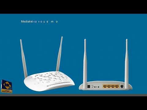 TP-LINK TD-W8961N - Configuration en Routeur, protéger le WIFI et changer le mot de passe admin