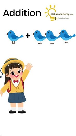 Learn Basic Addition for Kids | Easy Math 1+3 with Bird and with Answer