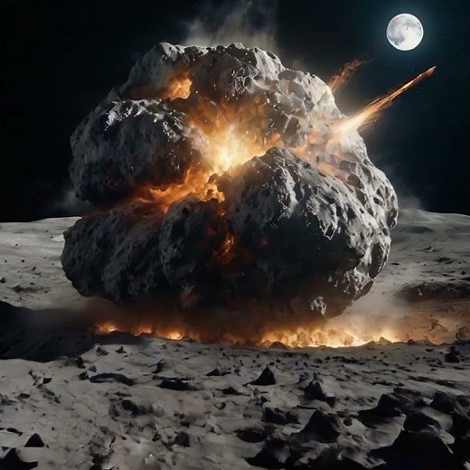 Asteroid Impact Caught on Camera: Watch as It Hits the Moon's Surface in Stunning Detail
