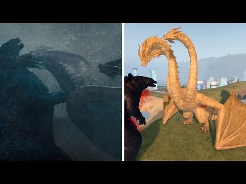 MONSTER ZERO GHIDORAH (Melhores Cenas) Kaiju universe VS Godzilla: King of the Monsters