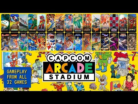 Capcom Arcade Stadium | Switch, PS4, Xbox One, PC | Gameplay from all 32 Games