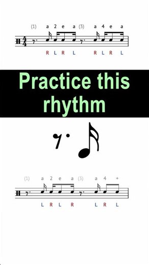 Syncopated 16th Note Rhythm Exercise @ 80 bpm