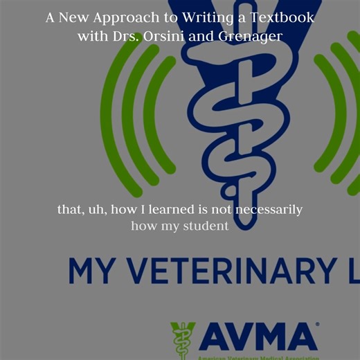 Our guests on this episode of #MyVetLife are Drs. James Orsini and Nora Grenager, co-authors of Comparative Veterinary Anatomy: A Clinical Approach. They discuss the evolution of veterinary education, the importance of adapting to diverse learning styles, and integrating multimedia resources. The guests share insights into textbook development, as well as the value of professional networks. This episode highlights creativity, adaptability, and collaboration in advancing veterinary education and 