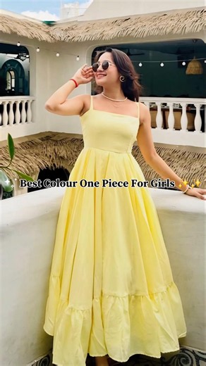 Best Colour One Piece For Girls ✨🌸✨ #trending #fashion #viral #shorts