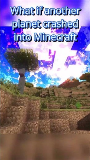 What if a planet crashed into Minecraft #minecraft #mods #fyp #whatif