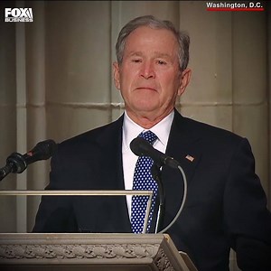 "So through our tears, let us know the blessings of knowing and loving you — a great and noble man, the best father a son or daughter could have." Former President George W. Bush delivered an emotional eulogy at his father's funeral on Wednesday. https://fxn.ws/2ro7h0M | Fox Business