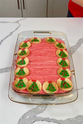 easy holiday cake hack! y'all, this andes mint chip topped cake is so good! | Kristin's Friends