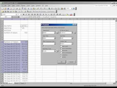 OSIsoft: General notes on working in PI DataLink. v3.1