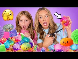 CUTTING OPEN VIRAL SQUISHIES TO SEE WHATS *ACTUALLY* INSIDE 🫣😱 #viral #oddlysatisfying #squishy