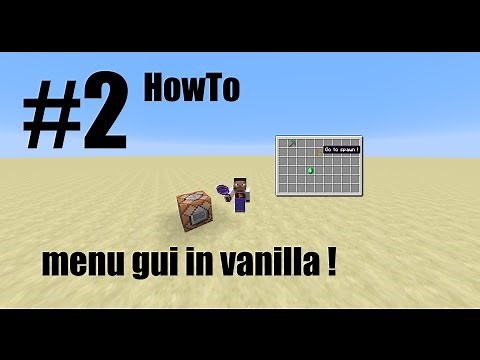 [Minecraft] [#2 HowTo] Make A Menu (Menu Gui)-(Server Like)