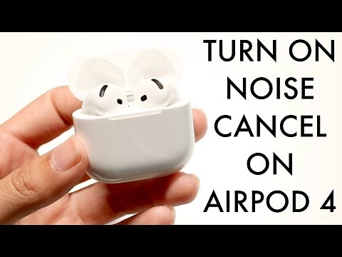 How To Turn On Active Noise Cancellation On AirPods 4!